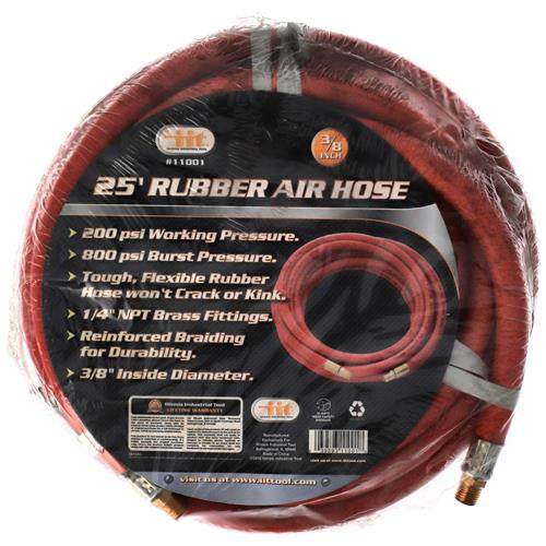 AIR HOSE, 3/8X25' RUBBER - Tool Town USA