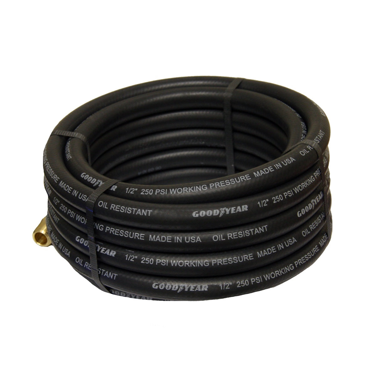 AIR HOSE, 1/2X25' BLACK GY - Tool Town USA