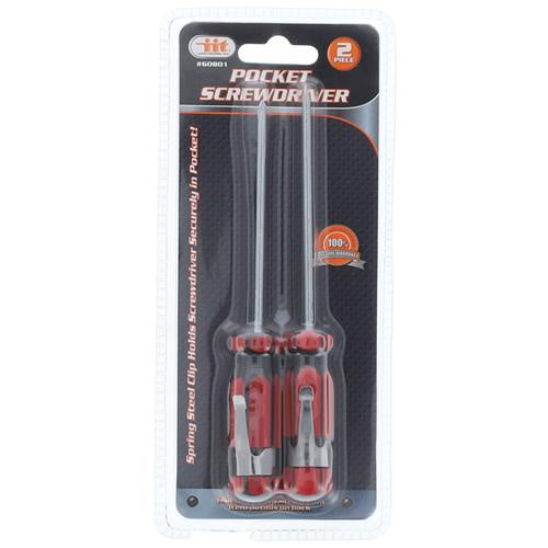 SCREWDRIVER, 2PC POCKET CLIP - Tool Town USA