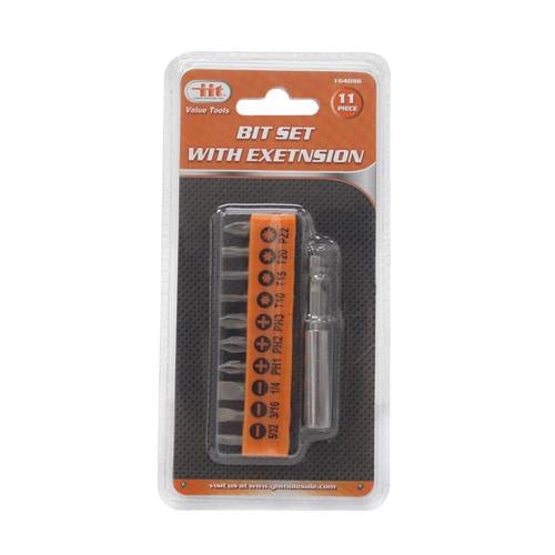 BIT SET, 10PC W/EXT - Tool Town USA