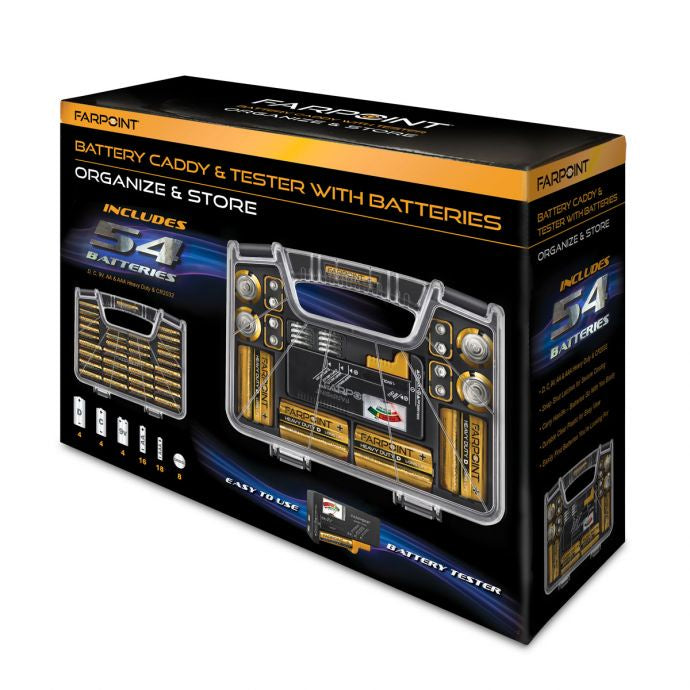 BATTERY CADDY, W/ BATTERIES - Tool Town USA