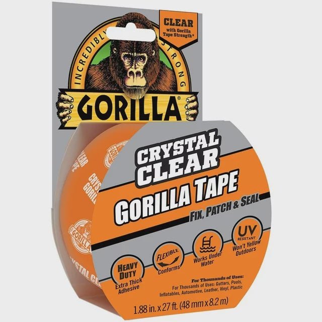 GORILLA TAPE, CLEAR 9 YD - Tool Town USA