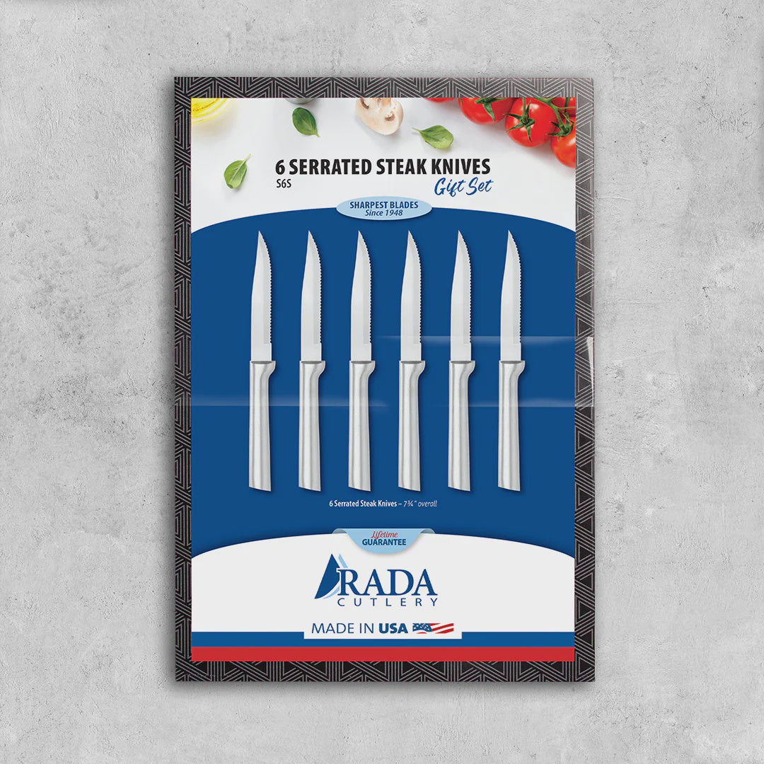 KNIFE SET, 6 SERR. STEAK KNIVES - Tool Town USA