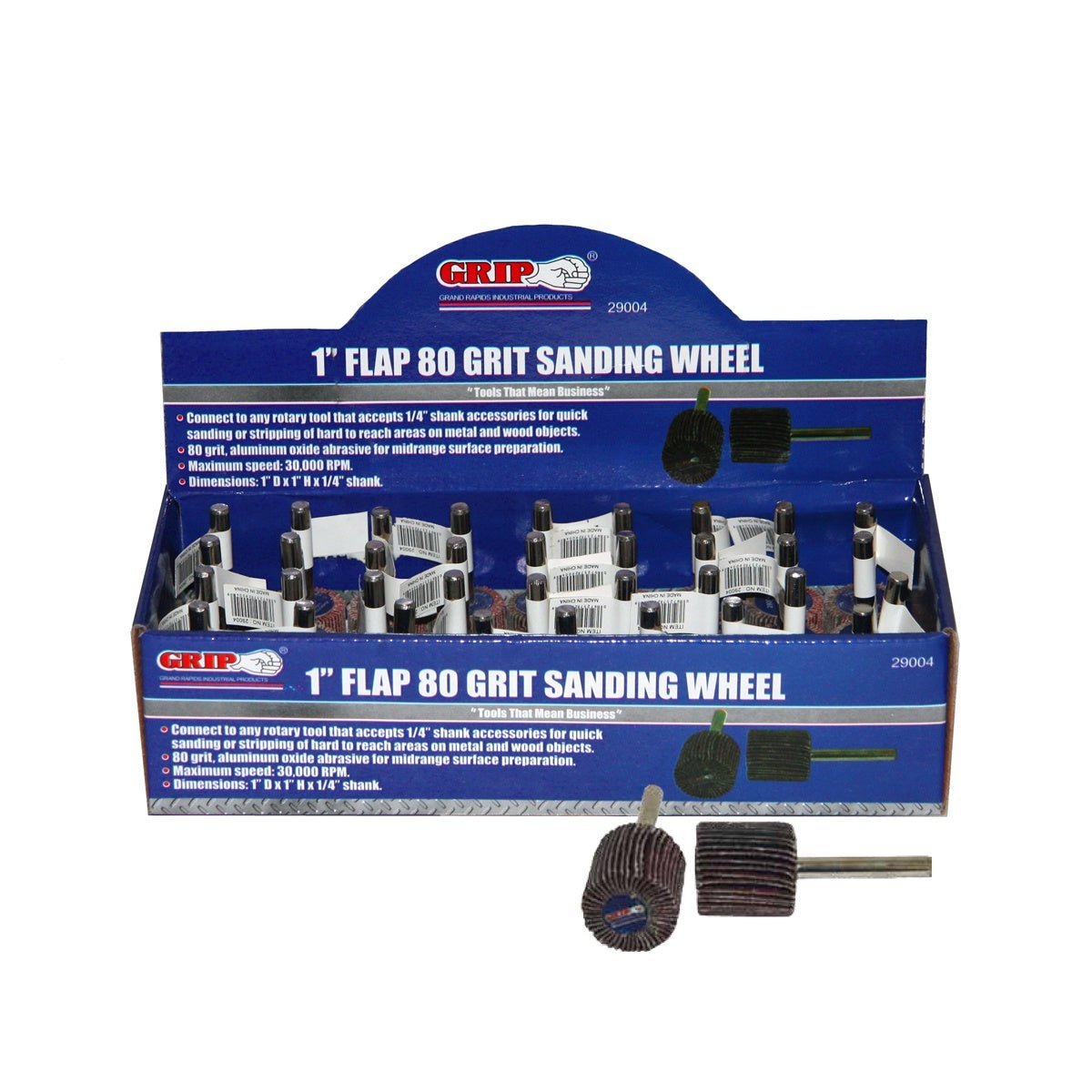 SANDING WHEEL, 1" FLAP 80G - Tool Town USA