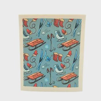 SWEDISH DISH CLOTH, SKIS SLED SKATES - Tool Town USA