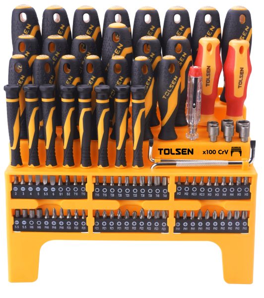 SCREWDRIVER SET 100PC W/ STAND