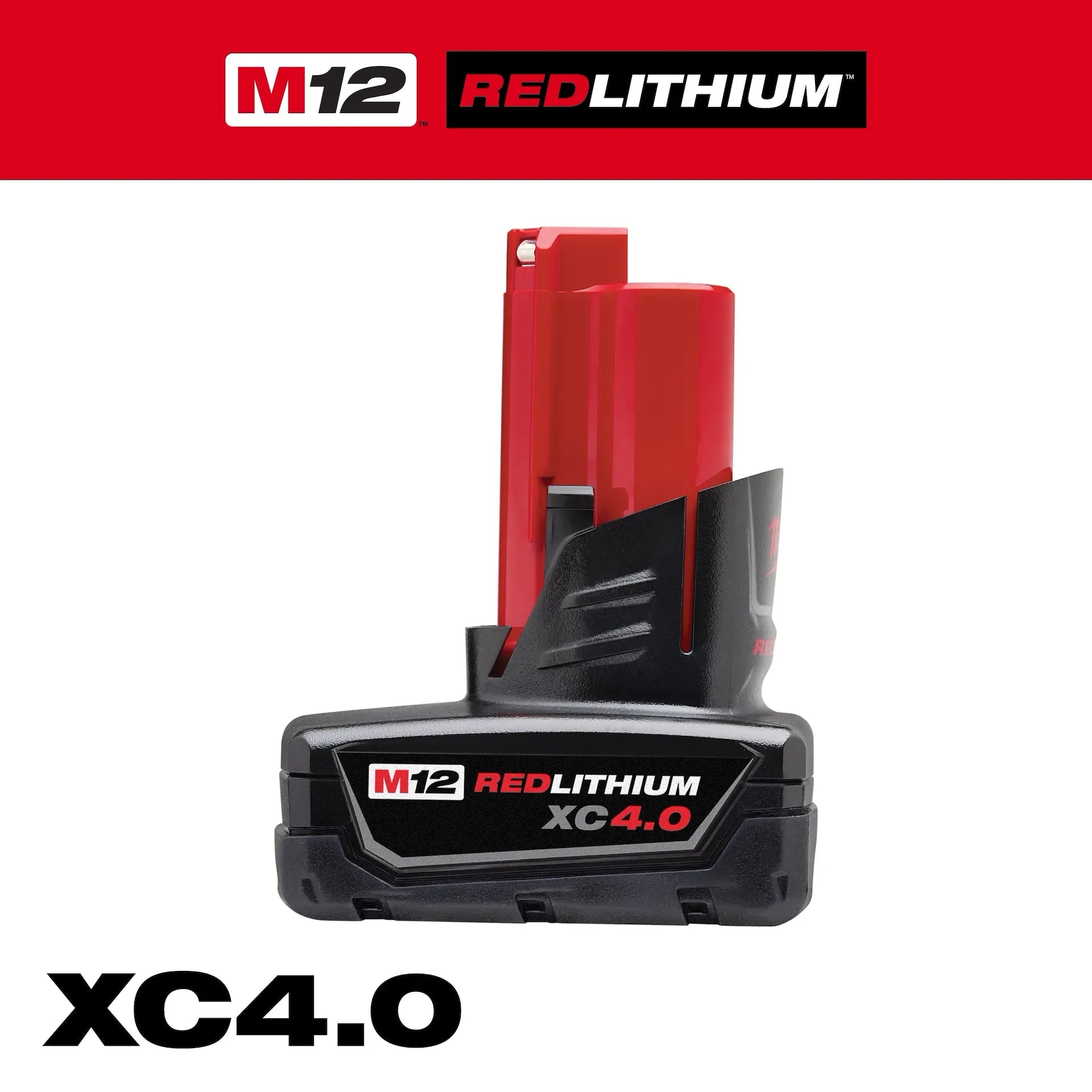 M12 12 - Volt Lithium - Ion XC Extended Capacity Battery Pack 4.0Ah - 48 - 11 - 2440 - Tool Town USA