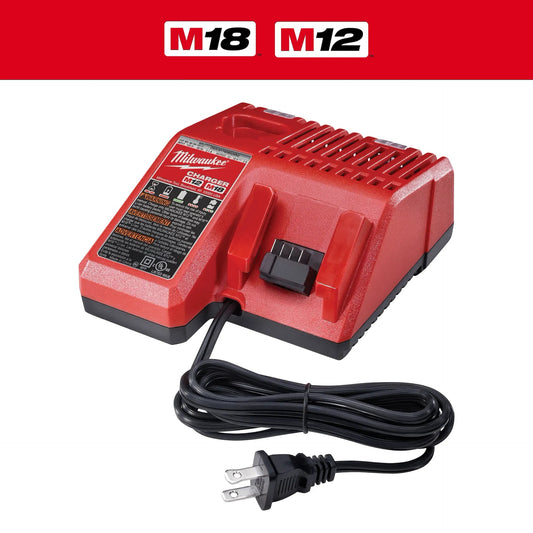 M12 and M18 12 - Volt/18 - Volt Lithium - Ion Multi - Voltage Battery Charger - 48 - 59 - 1812 - Tool Town USA