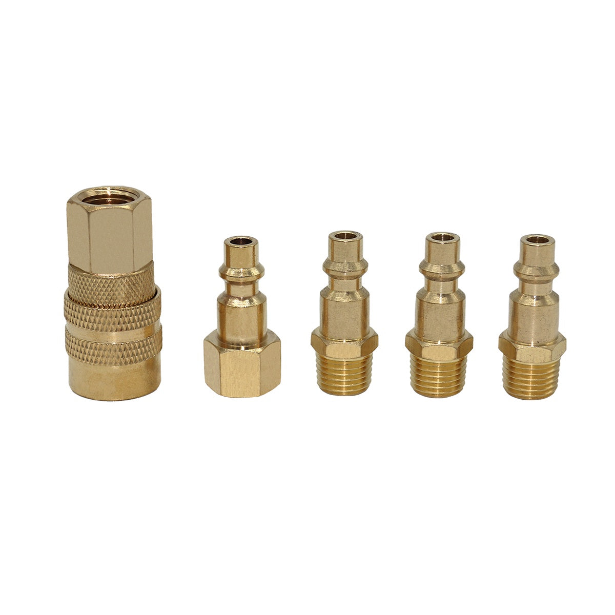 COUPLER, 5PC BRASS QUICK