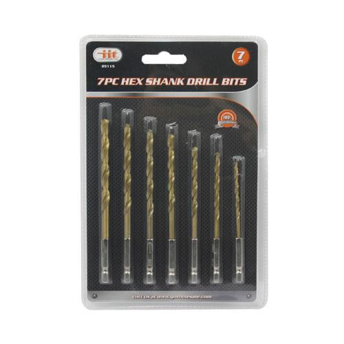 DRILL BIT, 7PC HEX SHANK