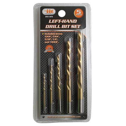 DRILL BIT, 5PC LEFT HAND