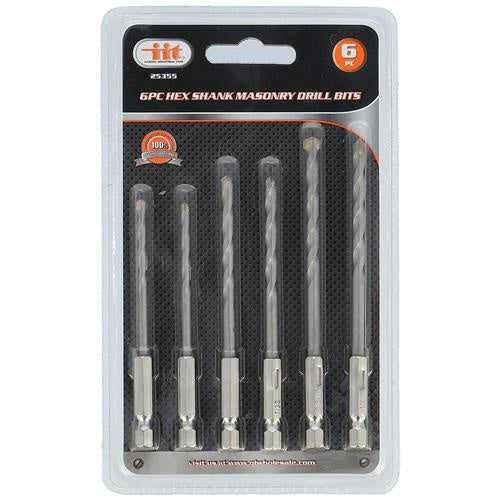 DRILL BIT, MASONRY 6PC