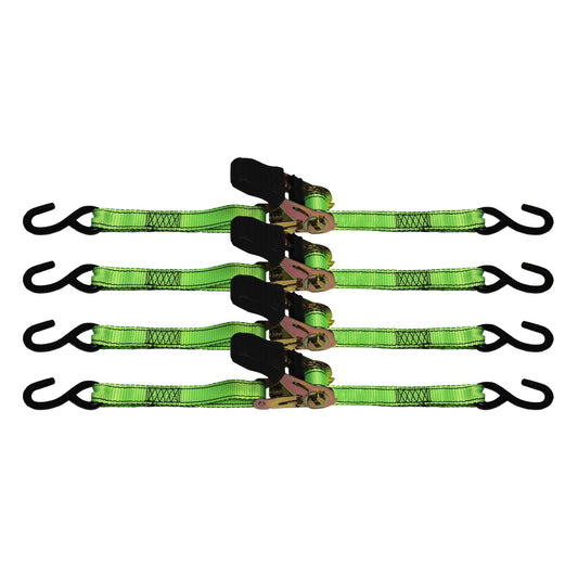 TIE DOWN, 4PC 1X15 RATCHET