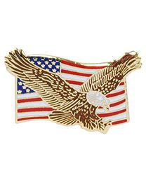 PIN - USA FLAG, EAGLE