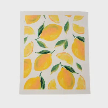 SWEDISH DISH CLOTH: PATTERNED LEMON