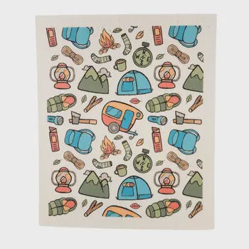 SWEDISH DISH CLOTH: SUMMER CAMPER