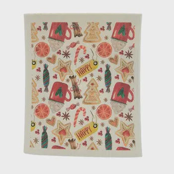 SWEDISH DISH CLOTH, CHRISTMAS COOKIES