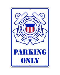 SIGN, COAST GUARD PARKING