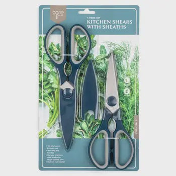 CORE SET OF 2 KITCHEN SHEARS WITH SHEATH