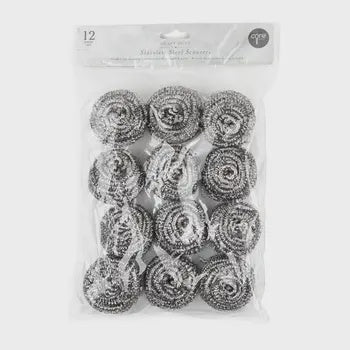 CORE 12 PK STAINLESS STEEL SCOURERS