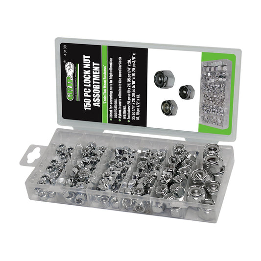 NUT, 150PC ASSTD. LOCK