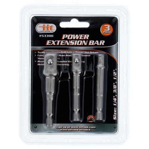 EXTENSION BAR SET, 3PC DRILL