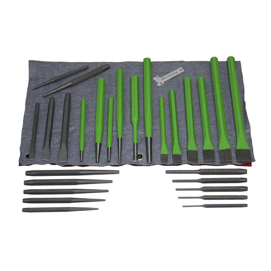 PUNCH & CHISEL SET, 28 PC