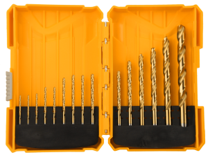 DRILL BIT, 15PC HSS JOBBER