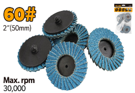 FLAP WHEEL 2" 60G 10PK