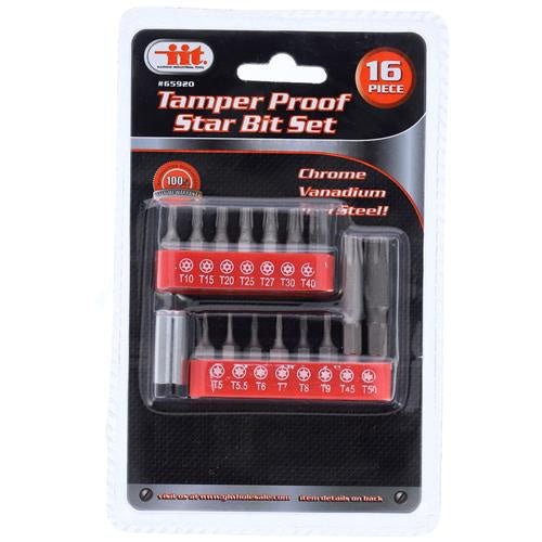 BITS, 16PC TAMPER - Tool Town USA