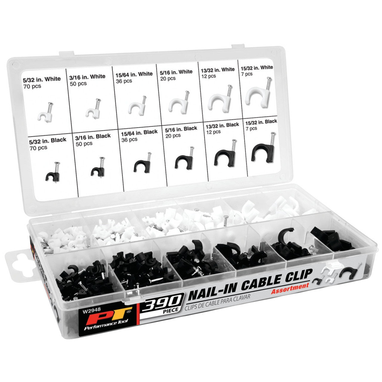 CABLE CLIPS 390 PC - Tool Town USA