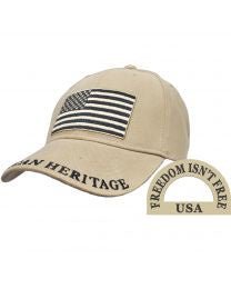CAP - AMERICAN FLAG OLIVE - TAN - Tool Town USA