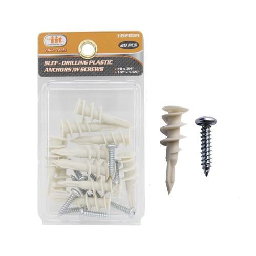 DRYWALL ANCHOR, 20PC - Tool Town USA