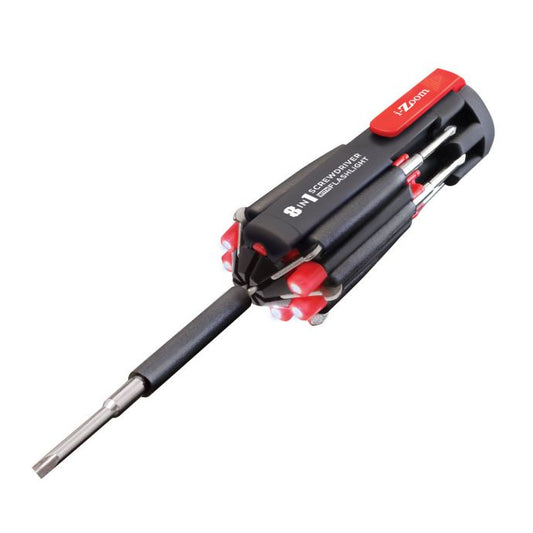 SCREWDRIVER, 8 IN 1 LIGHT