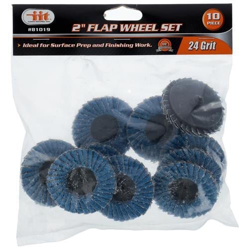 FLAP WHEEL, 2" 24G 10PK - Tool Town USA