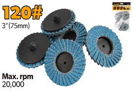 FLAP WHEEL, 3" 120G 10 PK - Tool Town USA