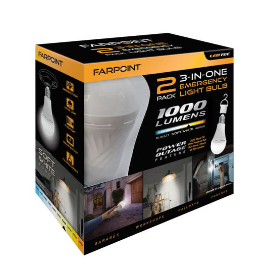 LIGHT BULB 3 IN 1 2PK