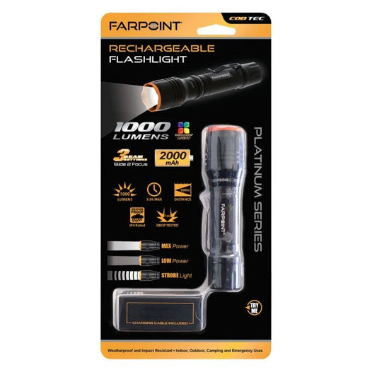 LIGHT, 1000LM RECHARGEABLE - Tool Town USA