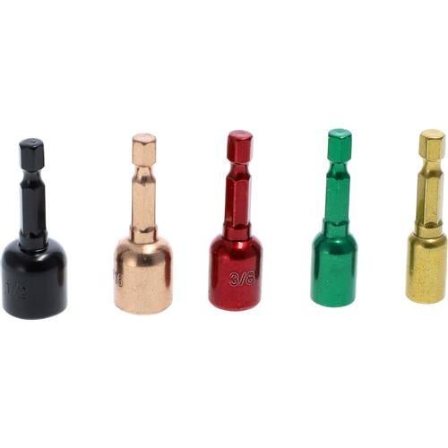 NUT DRIVER, 5PC COLOR CODED - Tool Town USA