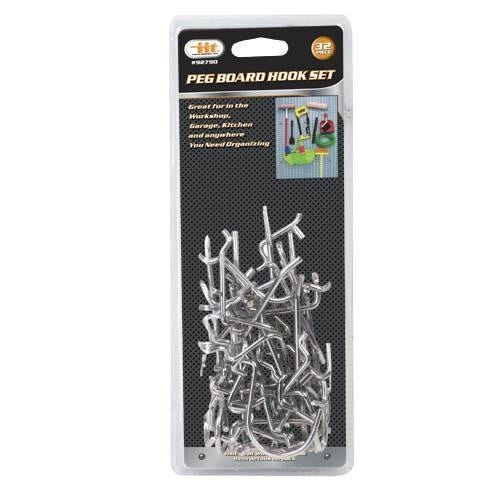 PEG HOOK SET, 32 PC - Tool Town USA