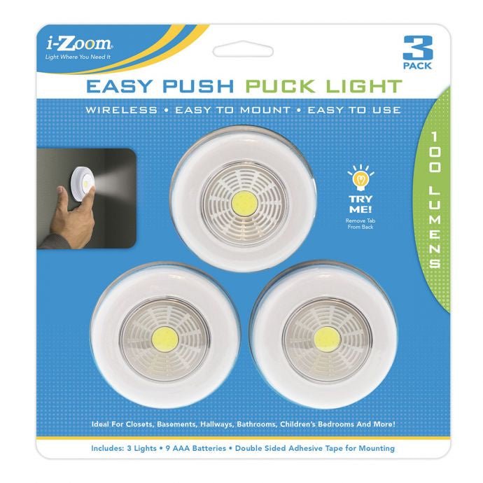 PUSH LIGHT 3PK - Tool Town USA
