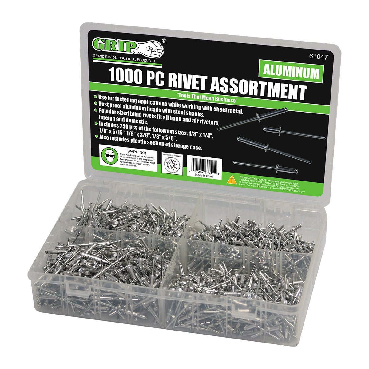 RIVET, 1000PC ASST. - Tool Town USA