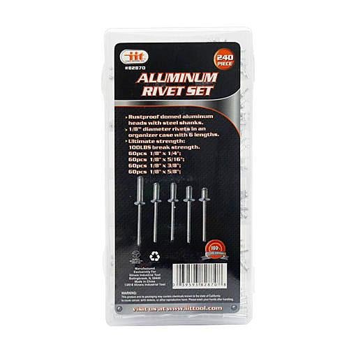 RIVET, 240PC ALUMINUM - Tool Town USA