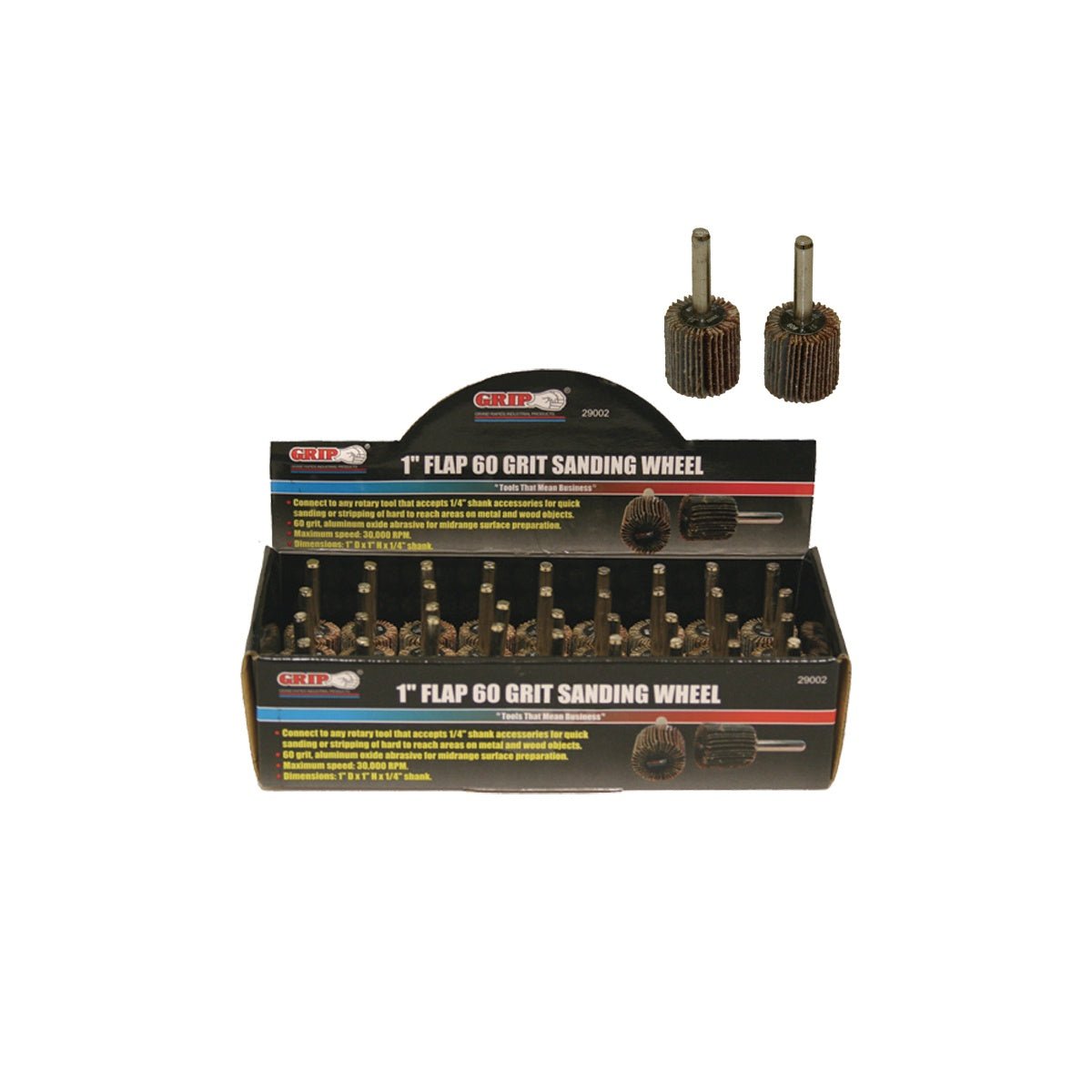 SANDING WHEEL, 1" FLAP 60G - Tool Town USA