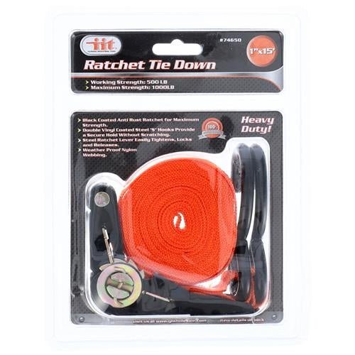 TIE DOWN, 1X15' RATCHETING - Tool Town USA
