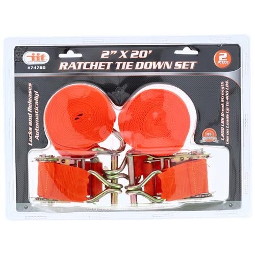 TIE DOWN, 2X20 2PC HD RATCHET - Tool Town USA