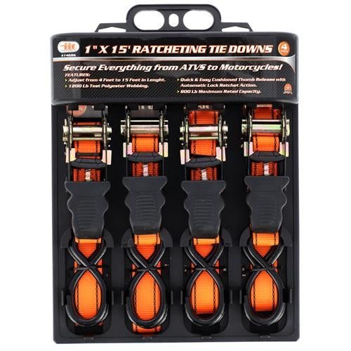 TIE DOWN, 4PC HD 1X15 - Tool Town USA