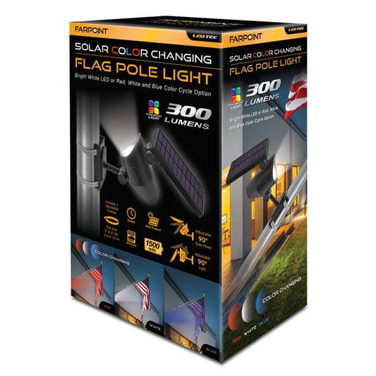 LIGHT, FLAG POLE BLACK